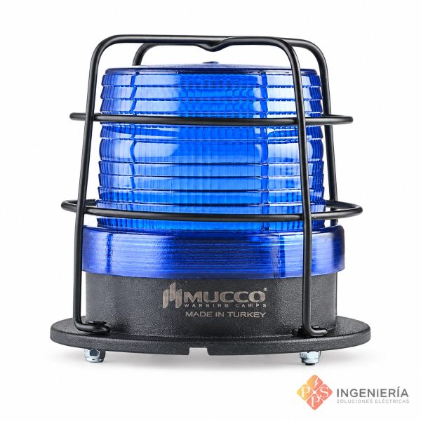 Baliza MUCCO Maxi Volt con jaula de protección - PPS Ingeniería